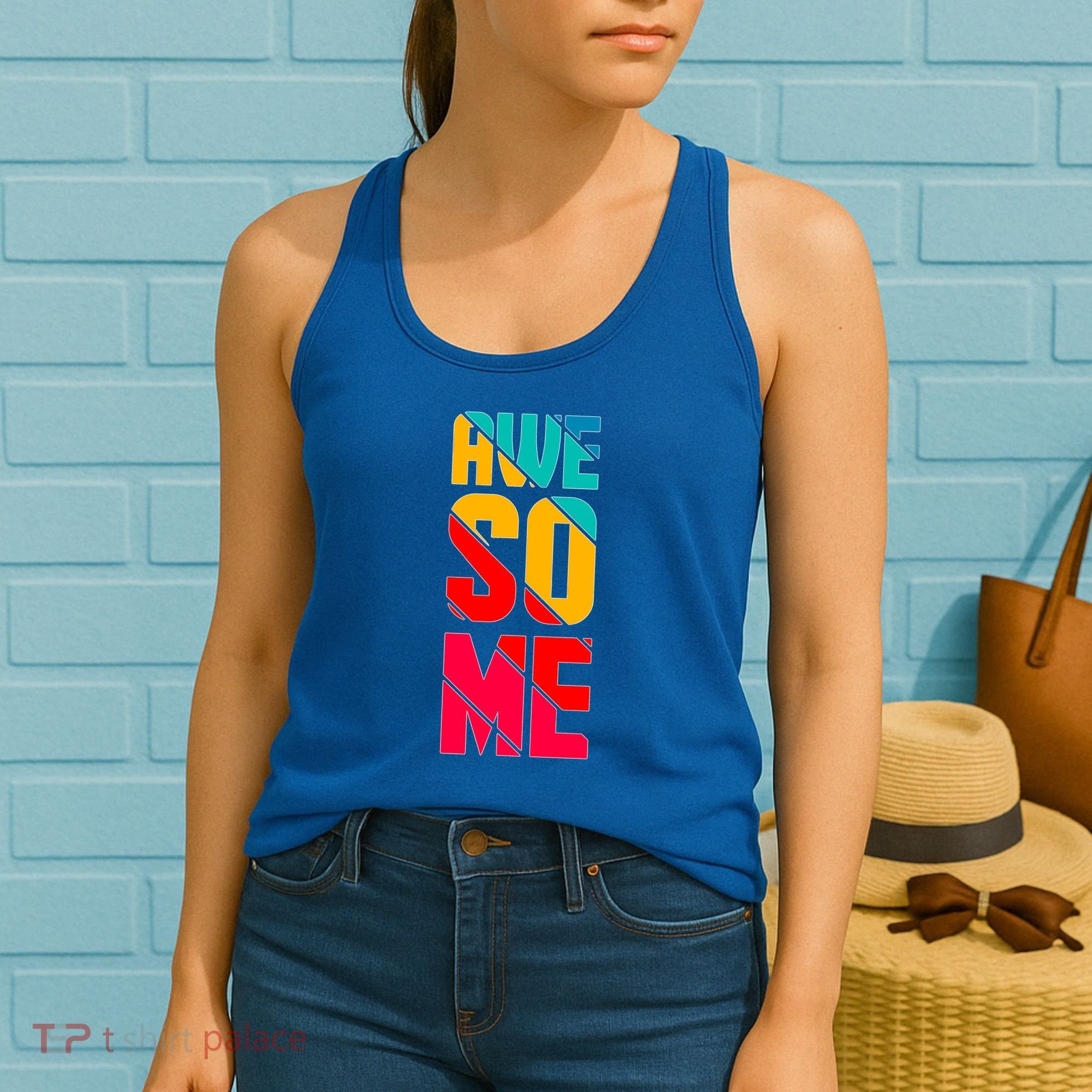 Awesome Broken Letters Women's Tank Top