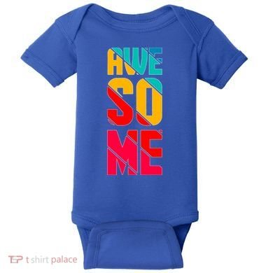 Awesome Broken Letters Baby Bodysuit