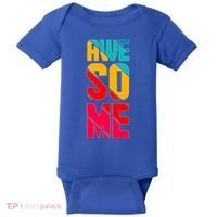 Awesome Broken Letters Baby Bodysuit thumb 0