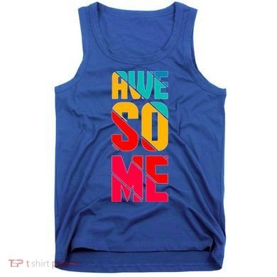 Awesome Broken Letters Tank Top