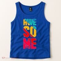 Awesome Broken Letters Tank Top thumb 2