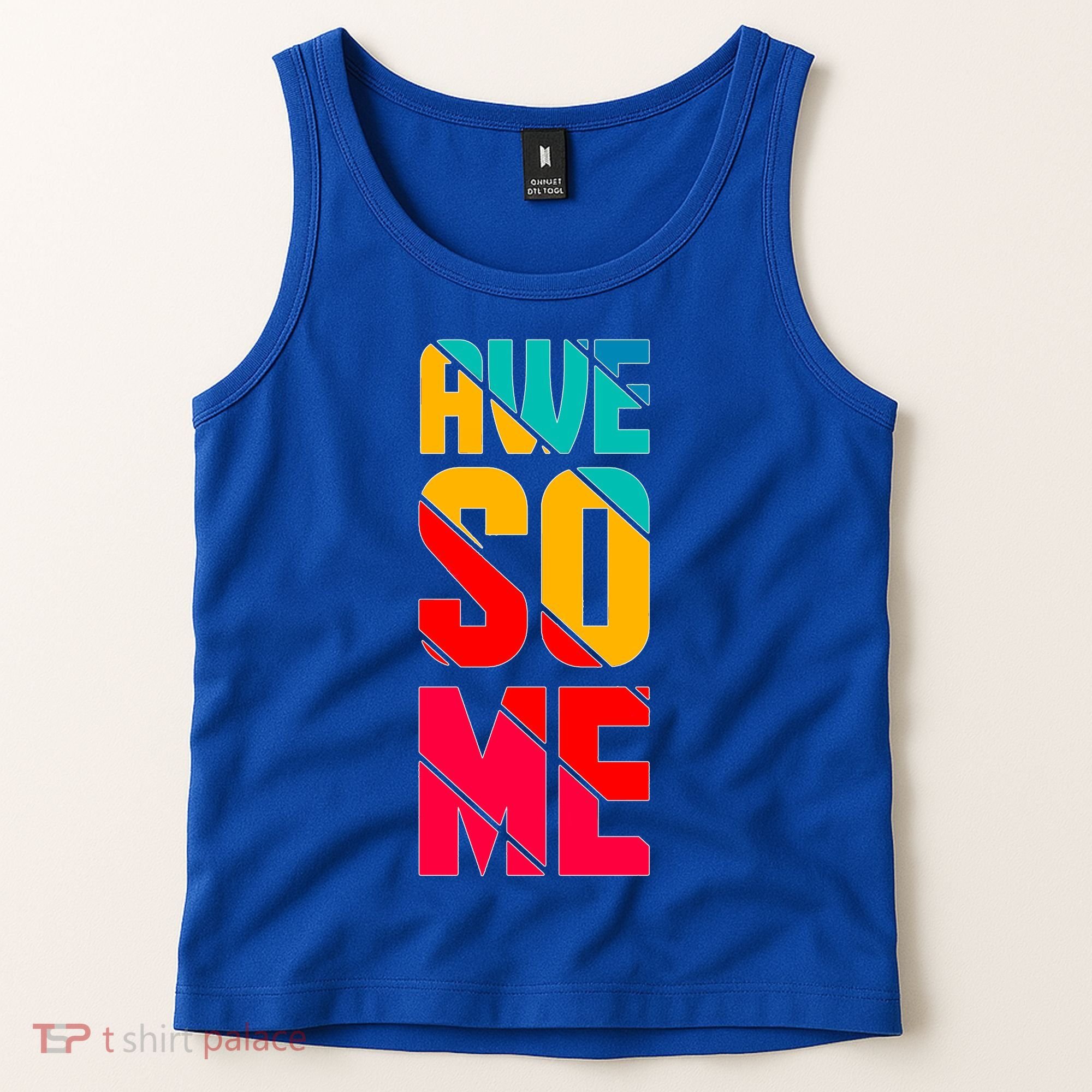 Awesome Broken Letters Tank Top