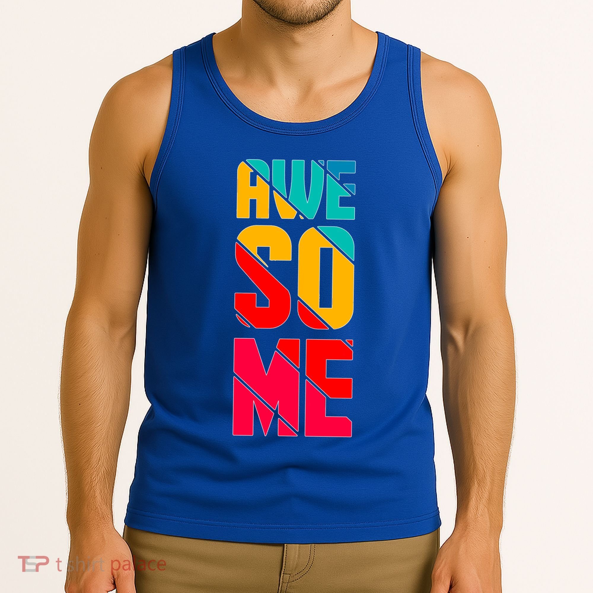 Awesome Broken Letters Tank Top