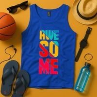 Awesome Broken Letters Tank Top thumb 4
