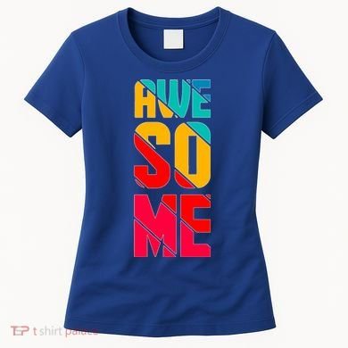 Awesome Broken Letters Women's T-Shirt