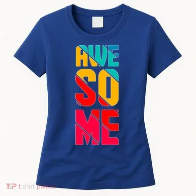 Awesome Broken Letters Women's T-Shirt