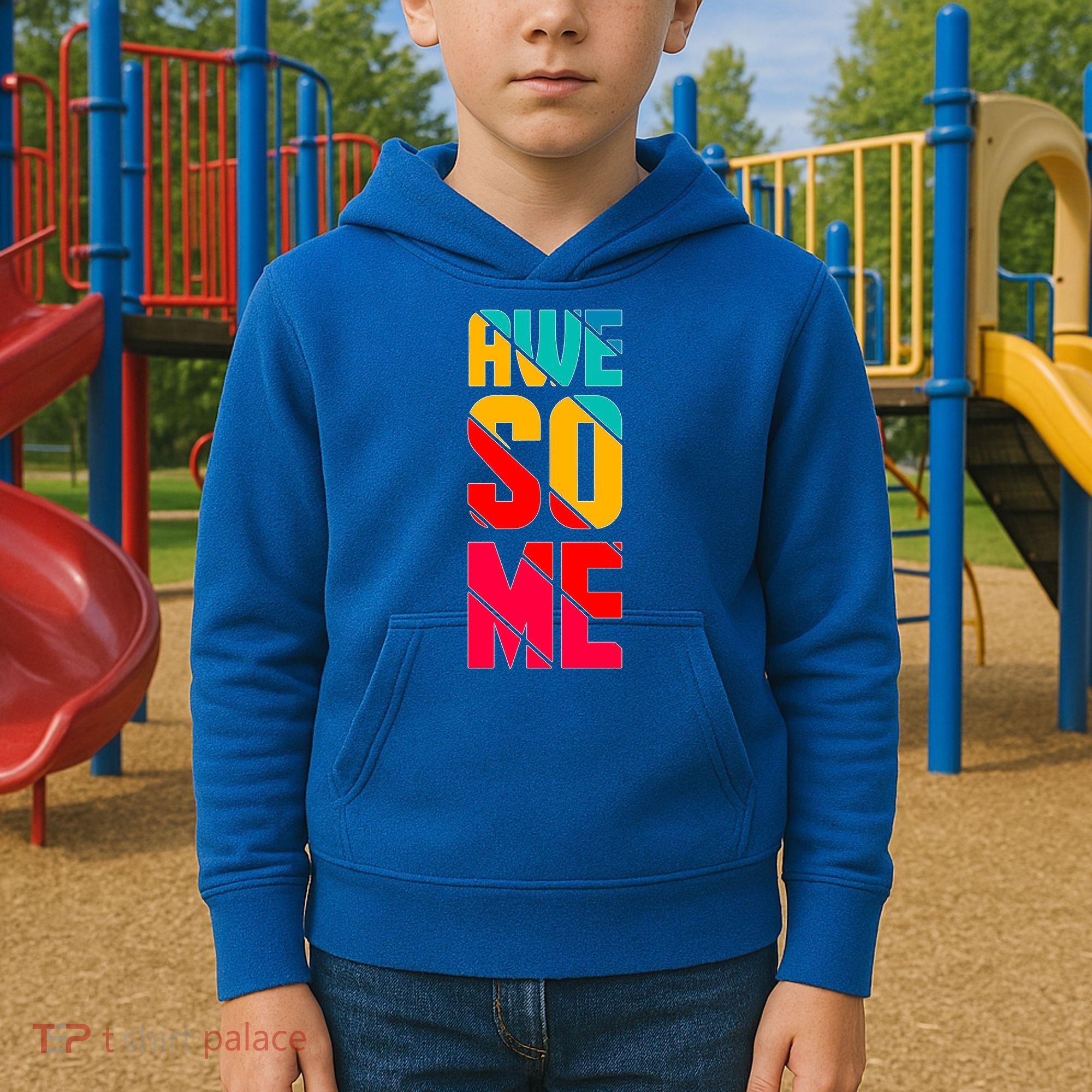 Awesome Broken Letters Kids Hoodie