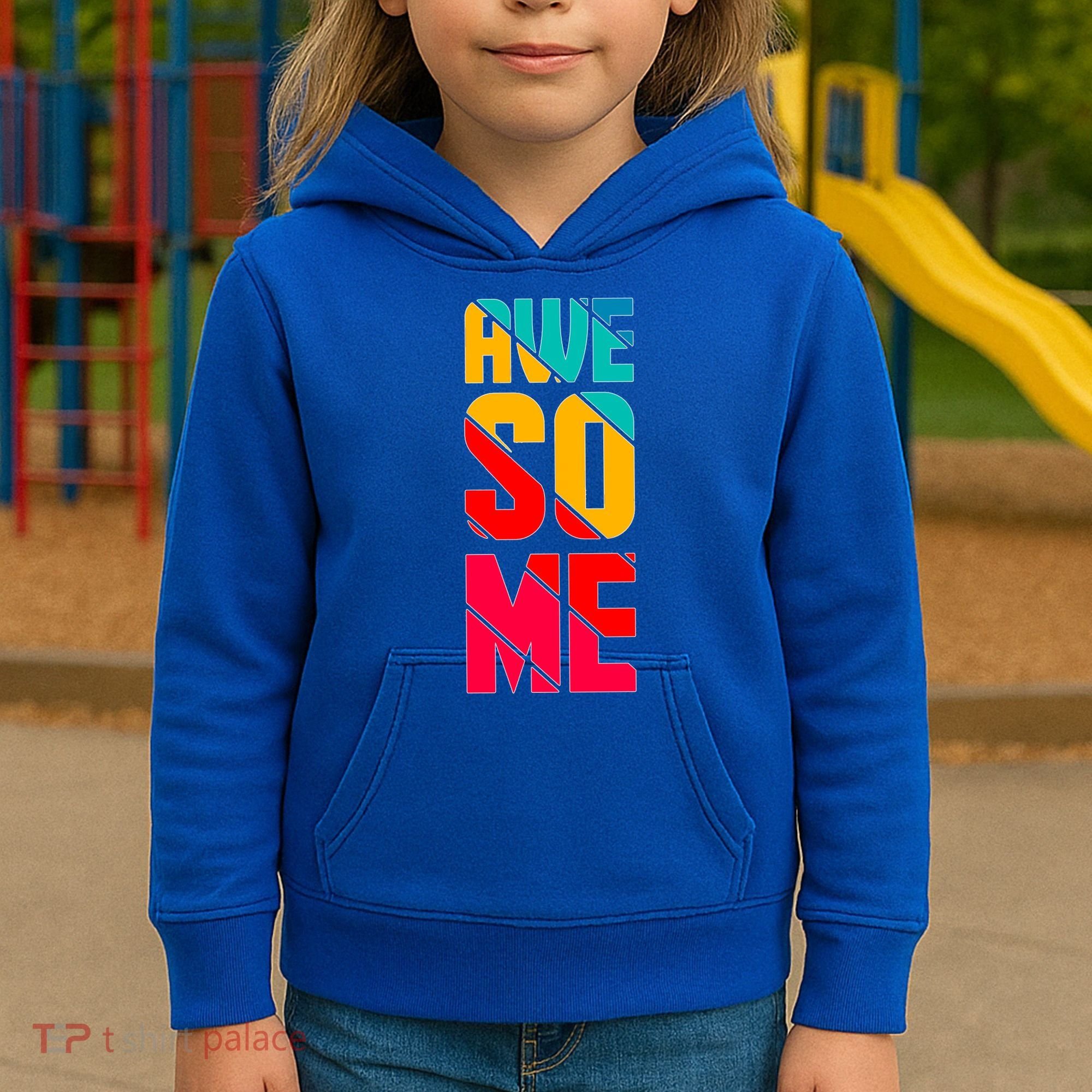Awesome Broken Letters Kids Hoodie