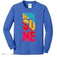 Awesome Broken Letters Kids Long Sleeve Shirt thumb 0