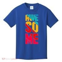 Awesome Broken Letters Kids T-Shirt thumb 0