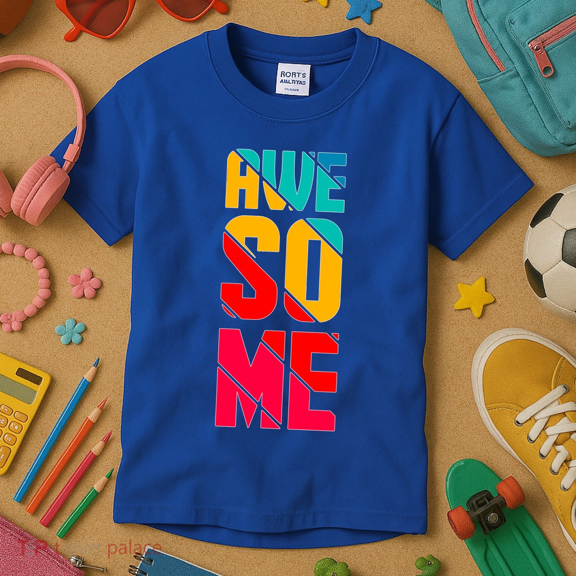 Awesome Broken Letters Kids T-Shirt