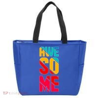 Awesome Broken Letters Tote Bag thumb 0