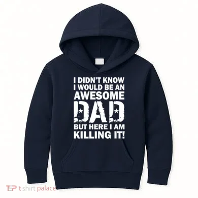 Awesome Dad Killing It! Kids Hoodie
