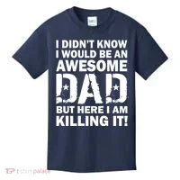 Awesome Dad Killing It! Kids T-Shirt thumb 0
