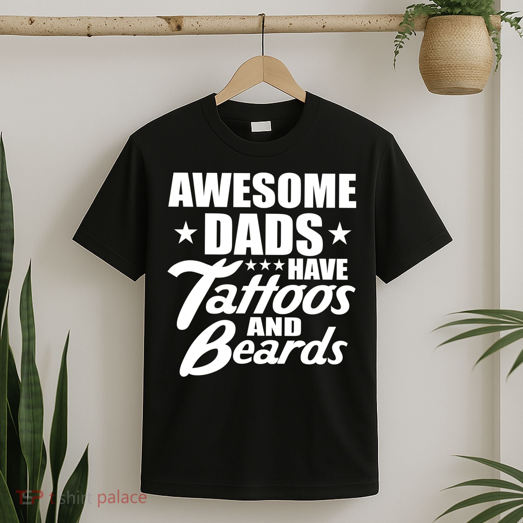 Awesome Dads Have Tattoos And Beards T-Shirt