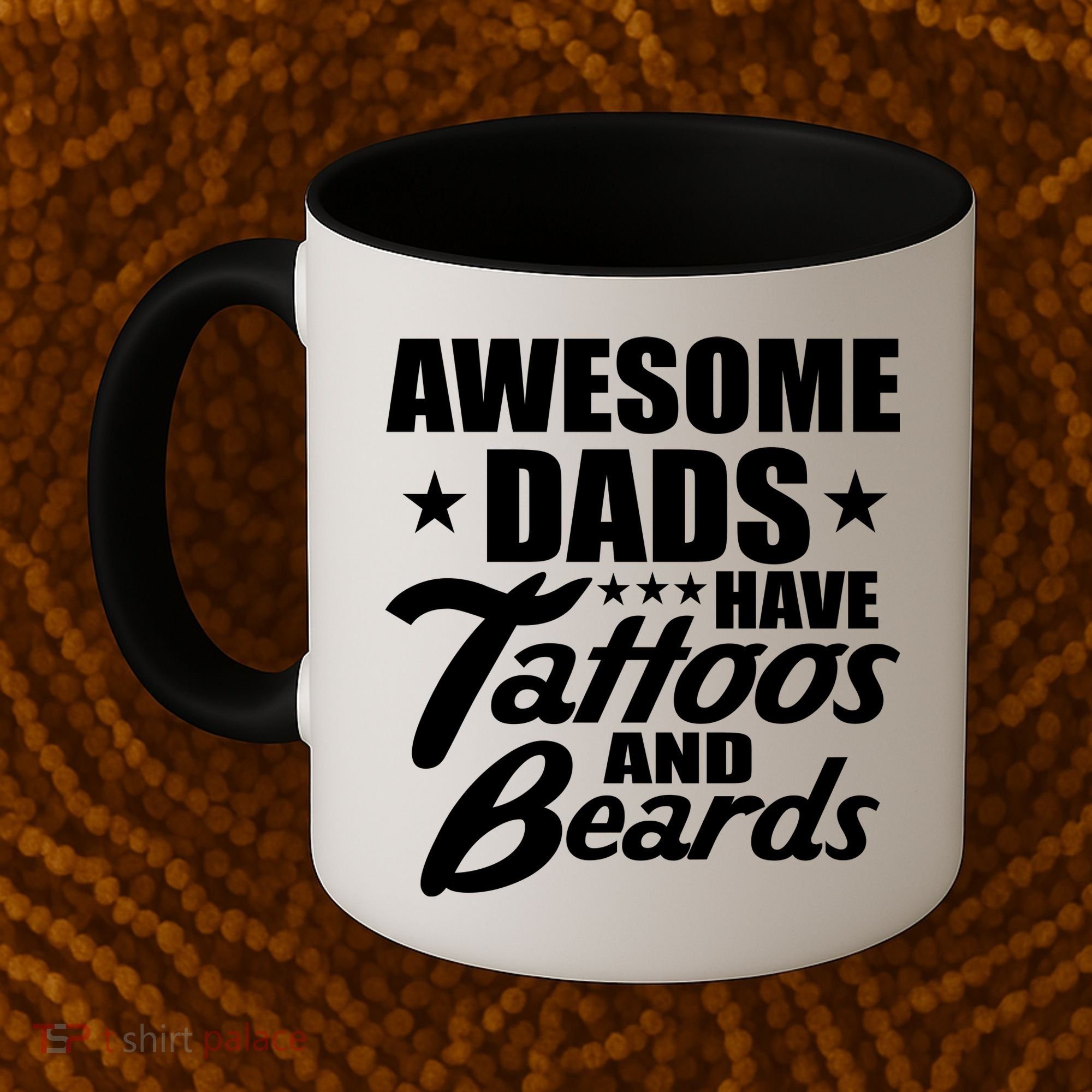 Awesome Dads Have Tattoos And Beards Coffee Mug