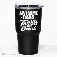 Awesome Dads Have Tattoos And Beards Tumbler thumb 0