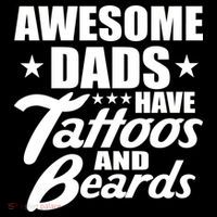 Awesome Dads Have Tattoos And Beards Tank Top thumb 6
