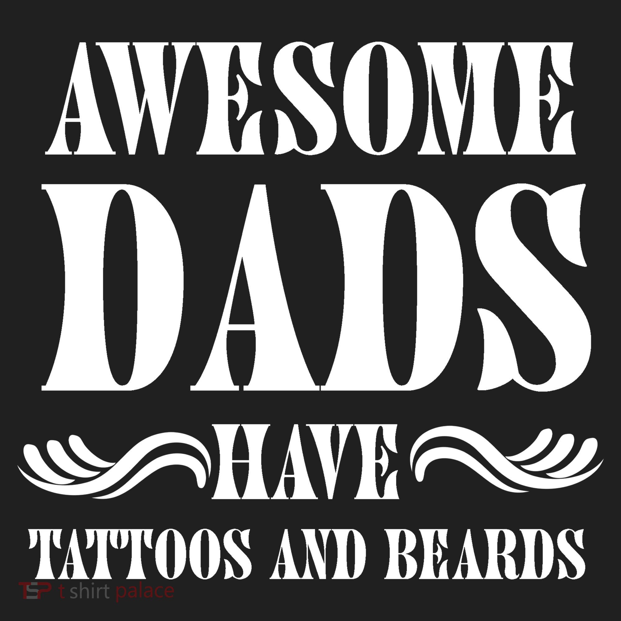 Awesome Dads Have Tattoos And Beards Funny Beanie
