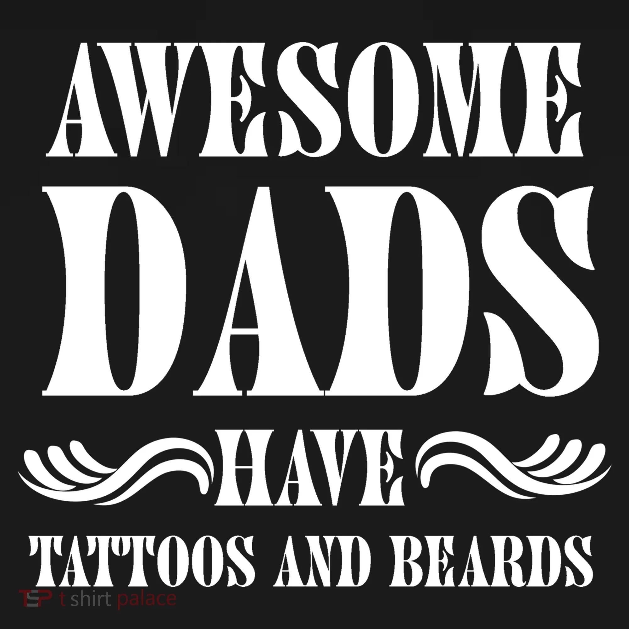 Awesome Dads Have Tattoos And Beards Funny Coaster