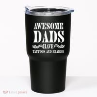 Awesome Dads Have Tattoos And Beards Funny Tumbler thumb 0