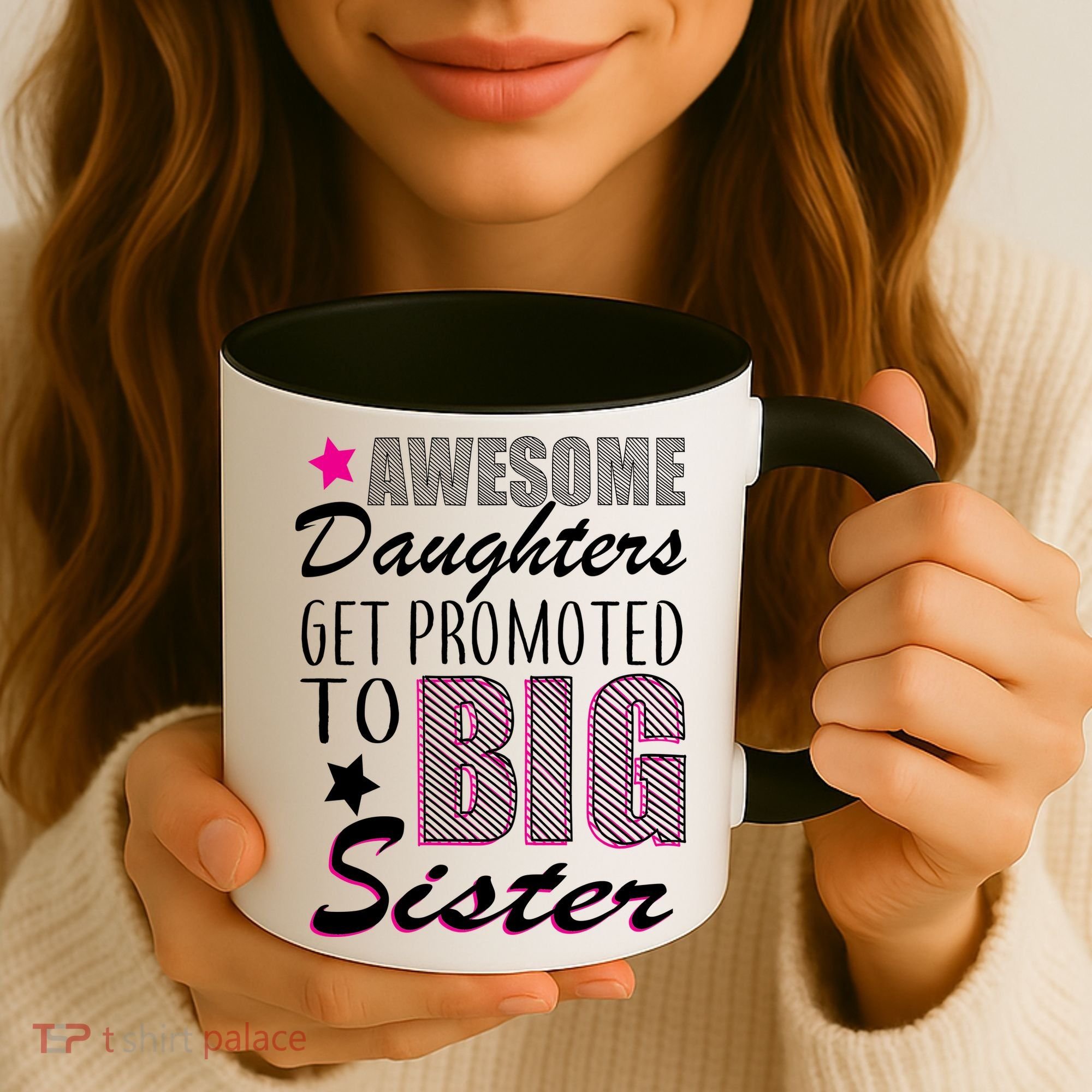 Awesome Daughter Promoted To Big Sister Coffee Mug