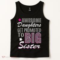 Awesome Daughter Promoted To Big Sister Tank Top thumb 2