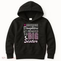 Awesome Daughter Promoted To Big Sister Kids Hoodie thumb 0