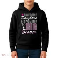 Awesome Daughter Promoted To Big Sister Kids Hoodie thumb 4