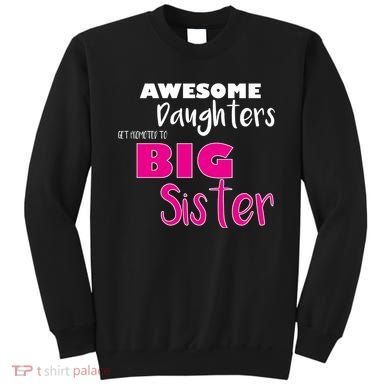Awesome Daughters Get Promoted To Big Sister Sweatshirt