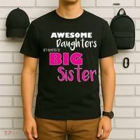 Awesome Daughters Get Promoted To Big Sister T-Shirt thumb 6