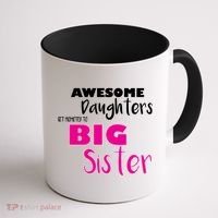 Awesome Daughters Get Promoted To Big Sister Coffee Mug thumb 1