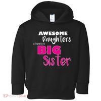 Awesome Daughters Get Promoted To Big Sister Toddler Hoodie thumb 0