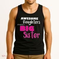 Awesome Daughters Get Promoted To Big Sister Tank Top thumb 3