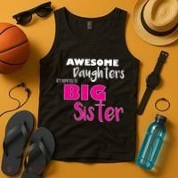 Awesome Daughters Get Promoted To Big Sister Tank Top thumb 4