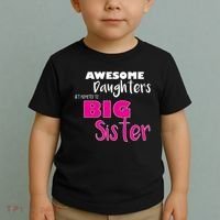 Awesome Daughters Get Promoted To Big Sister Toddler T-Shirt thumb 2