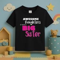 Awesome Daughters Get Promoted To Big Sister Toddler T-Shirt thumb 3