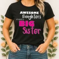 Awesome Daughters Get Promoted To Big Sister Women's T-Shirt thumb 2