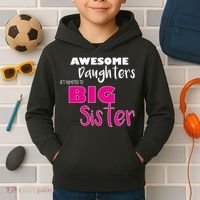 Awesome Daughters Get Promoted To Big Sister Kids Hoodie thumb 2