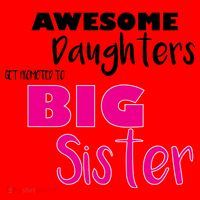 Awesome Daughters Get Promoted To Big Sister Santa Hat thumb 1