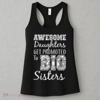 Awesome Daughters Get Promoted To Big Sisters Women's Tank Top thumb 3