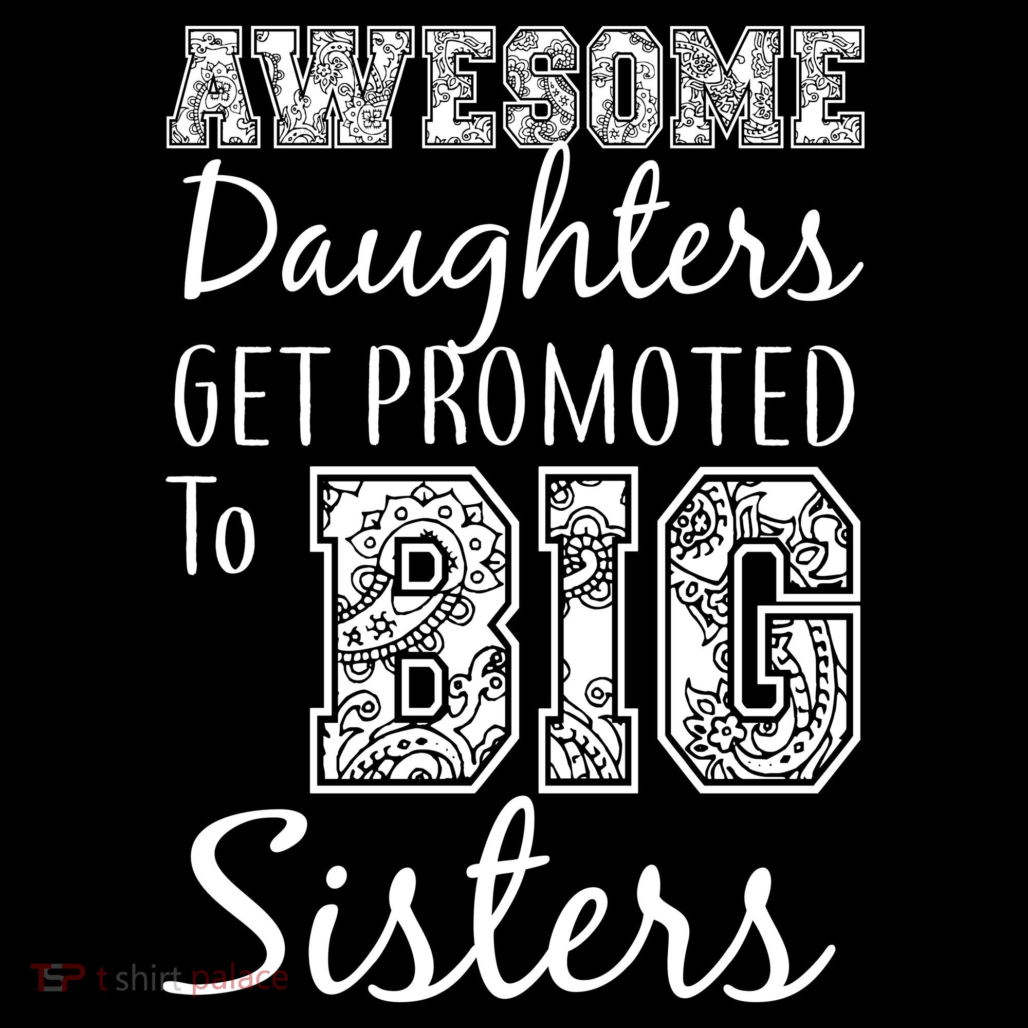 Awesome Daughters Get Promoted To Big Sisters Toddler Hoodie
