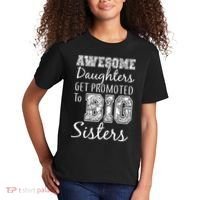 Awesome Daughters Get Promoted To Big Sisters Kids T-Shirt thumb 2