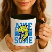 Awesome Dinosaur Cute Coffee Mug thumb 3