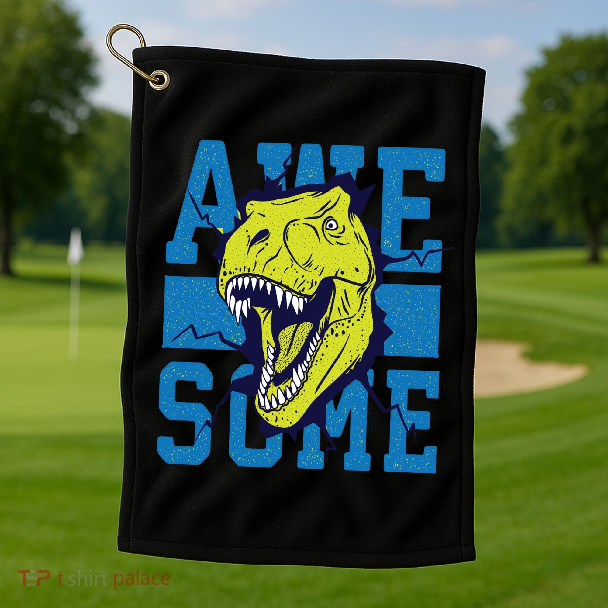 Awesome Dinosaur Cute Golf Towel