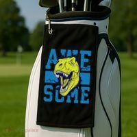Awesome Dinosaur Cute Golf Towel thumb 2