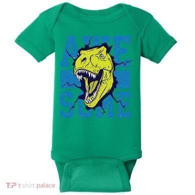Awesome Dinosaur Cute Baby Bodysuit