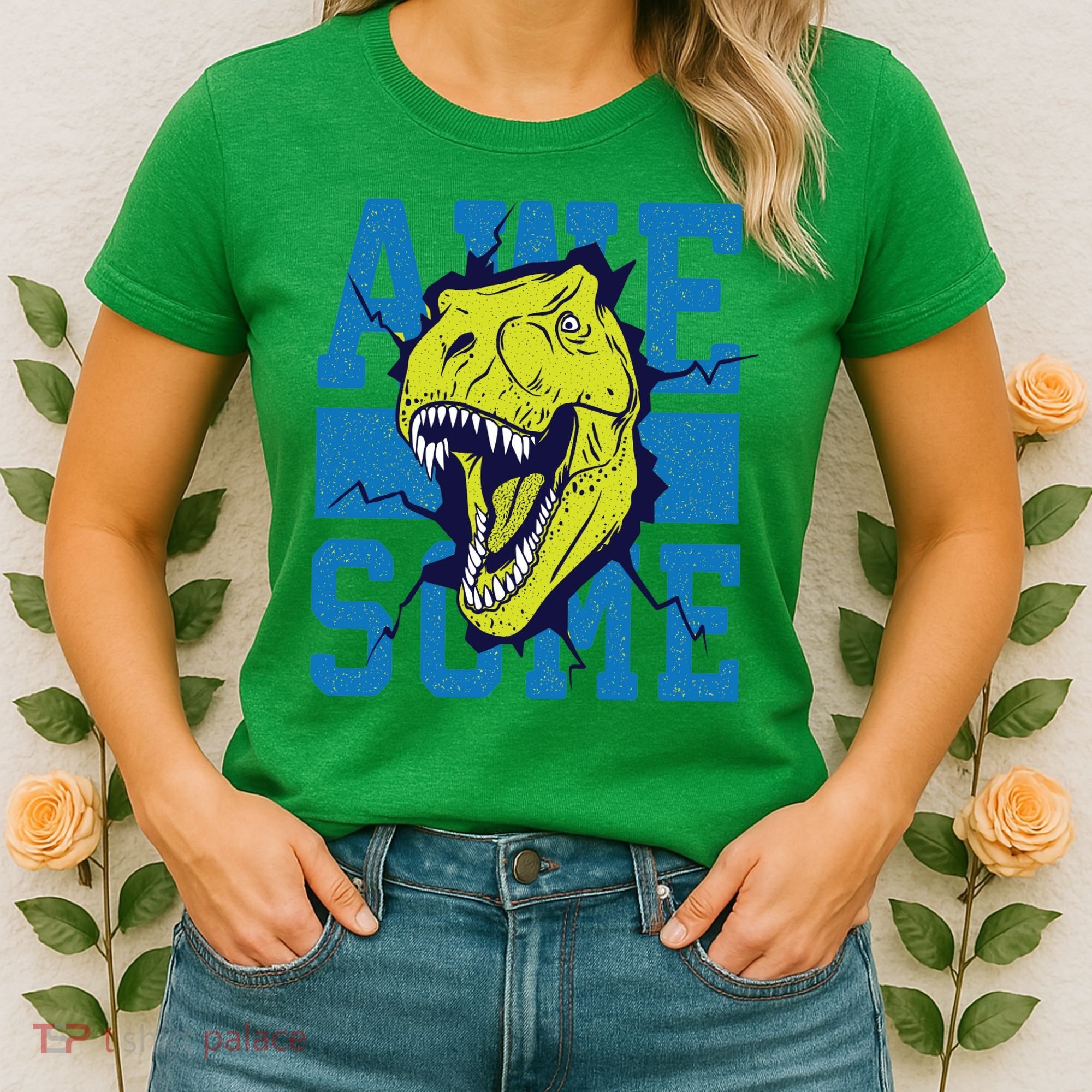 Awesome Dinosaur Cute Women's T-Shirt