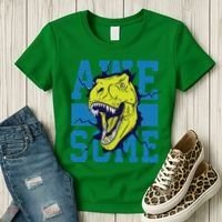 Awesome Dinosaur Cute Women's T-Shirt thumb 3