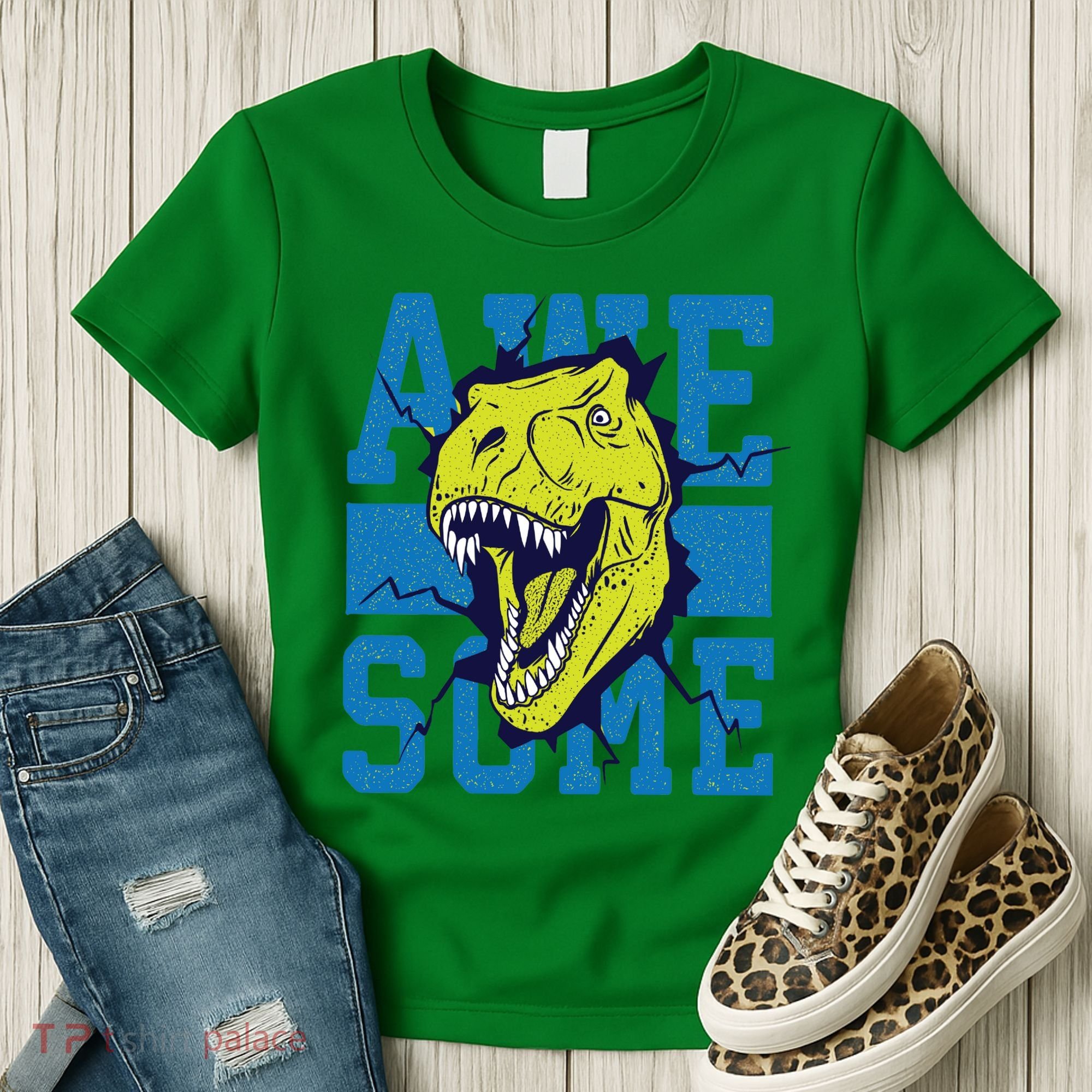 Awesome Dinosaur Cute Women's T-Shirt